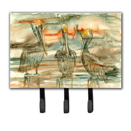Carolines Treasures Pelicans on their Perch Abstract Leash or Key Holder 8980TH68